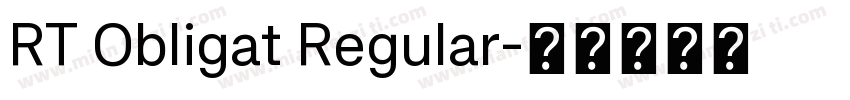 RT Obligat Regular字体转换